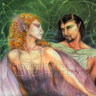 Titania and Oberon meet